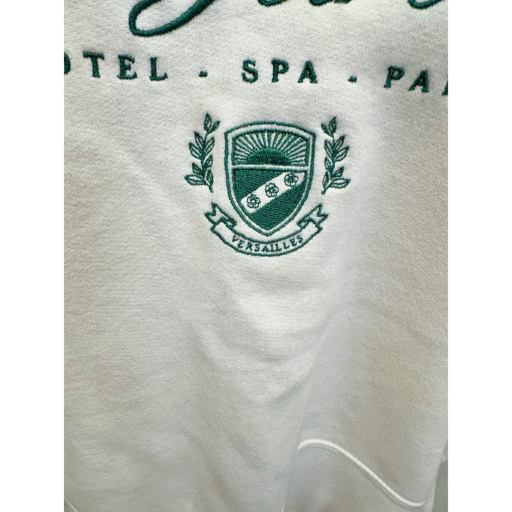 Abercrombie & Fitch Sweatshirt Size Large White Le Jardin Paris Graphic Pullover - Picture 9 of 14